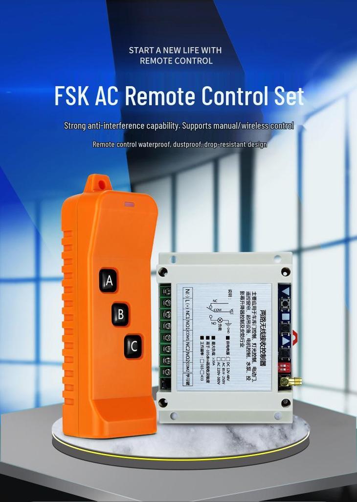 FSK Industrial Switch Control Board / Dual-Way Motor Contactor Box AC 220V-380V