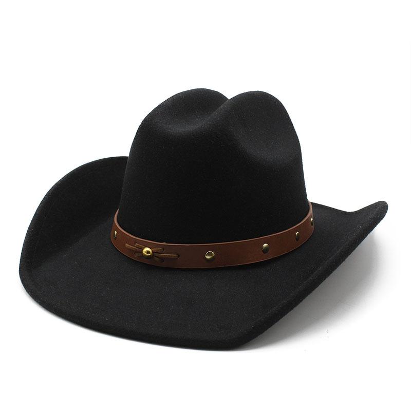 Felt Big Edge Top Hat Casual Classic Western Cowboy Hat Riding Hat Tibetan Hat Men'S And Women'S