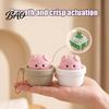Pig Clicker Toy Potted with Bead Chain, Clicky Button Fidget Decompression for Stress Relief, Finger Backpacks School Bags Decor Portable Reliever