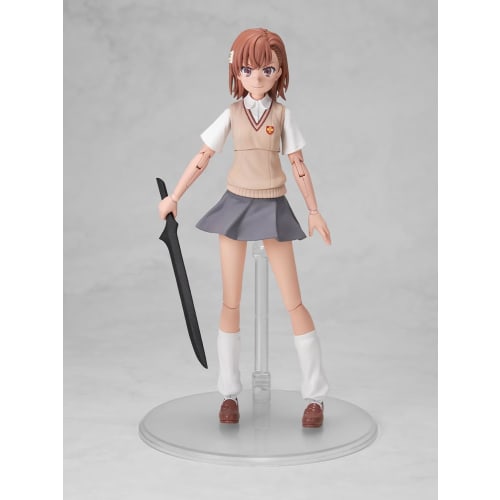KADOKAWA PLASTIC MODEL SERIES "A Certain Scientific Railgun T" Misaka Mikoto, approximately 163mm tall, color-coded plastic model
