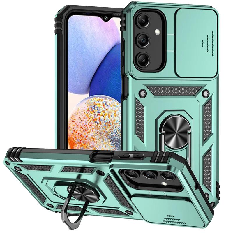 Slide Camera Lens Case For Samsung Galaxy A73 A13 A23 A33 A53 A22 A32 A52 A72 5G Armor Shockproof Coque For A04S M13 M23 M33 M53