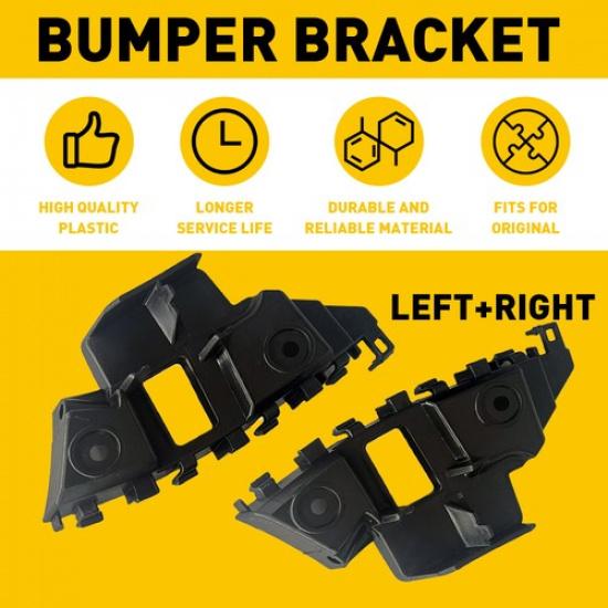 Front Bumper Support Retainer Bracket Set for 2011 2014 Volkswagen Jetta Pair 2x