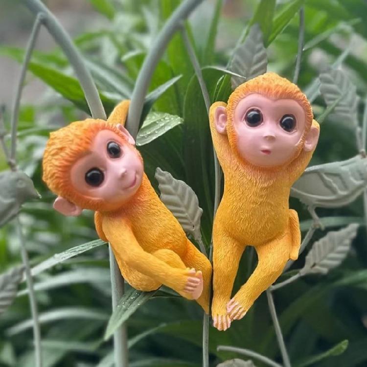 Monkey Pots Hangers, Artisanal Planter Pots Hangers Home Accent for Flower Pots Living Space Shop Display Item