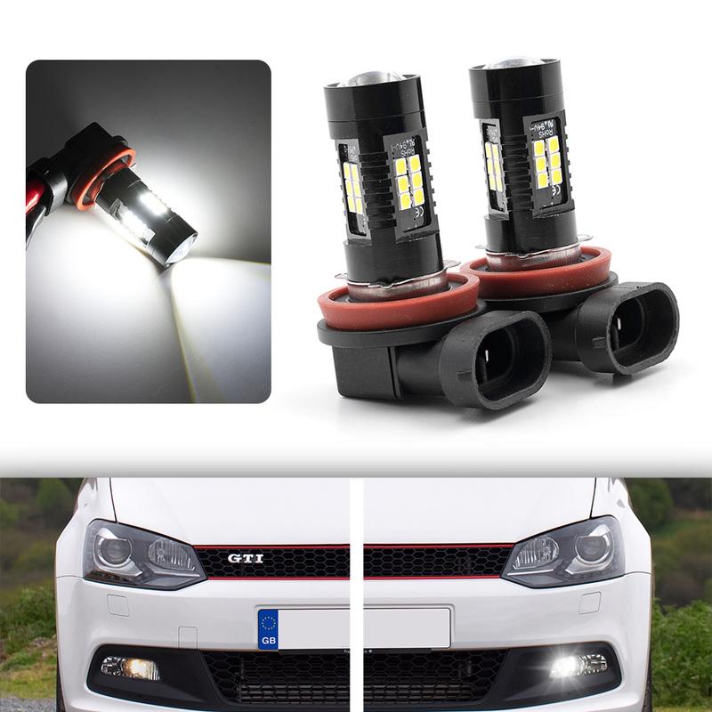2Pcs Canbus H8 LED Fog Light Bulb For VW Polo Mk5 Gti Hatch 6R 6C 61 2009 2010 2011 2012 2013 2014 2015-2017Led headlight Lamps