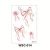 WSC Waterproof Non-Reflective Flower & Butterfly Tattoo Sticker