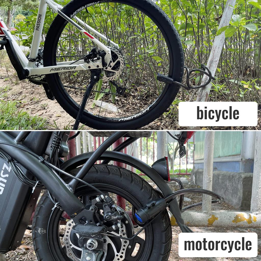 Bisiklet Kilidi Açık Hava Hırsızlık Önleyici Bisiklet Kilidi 2 Anahtarlı Hava Koşullarına Dayanıklı Ağır Hizmet Bisiklet Kilidi Bisiklet Motosiklet Scooter için