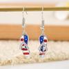 Yanbai Independence Day Patriotic Star Earrings with Tricolor Flags
