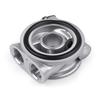 Silver Oil Sandwich Adapter Oil Sandwich Plate with Thermostat 3/4-16 UNF Adapter AN8 AN10 Fittings for choose