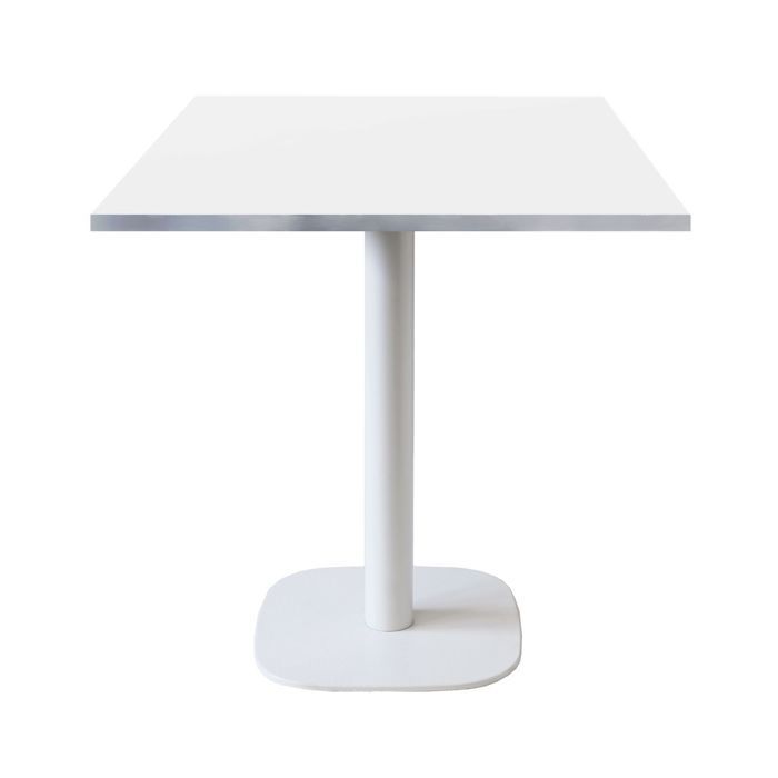 Table - Round - 70 x 70 cm - Blanc - Bois aggloméré - Design contemporain