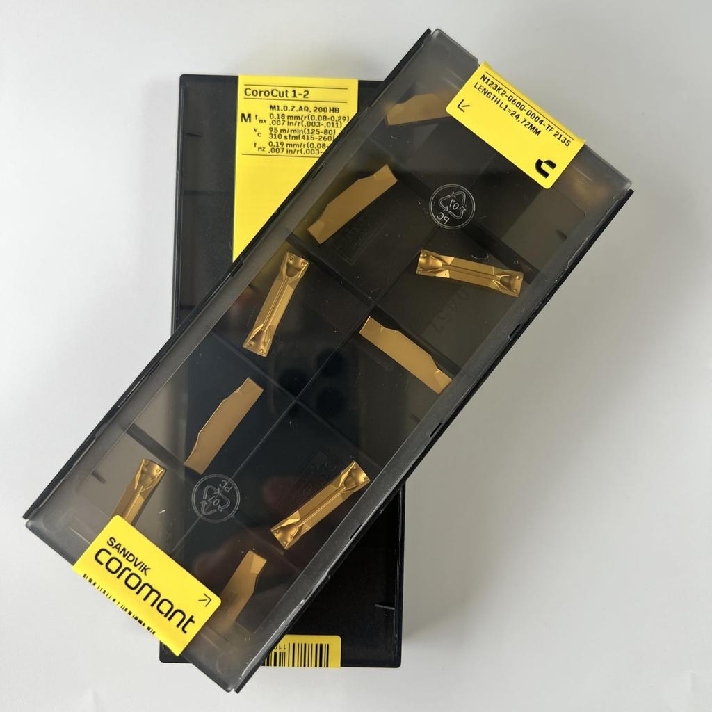 SANDVIK / N123K2-0600-0004-TF 2135 / Original Swedish hard alloy blade 10 Pcs