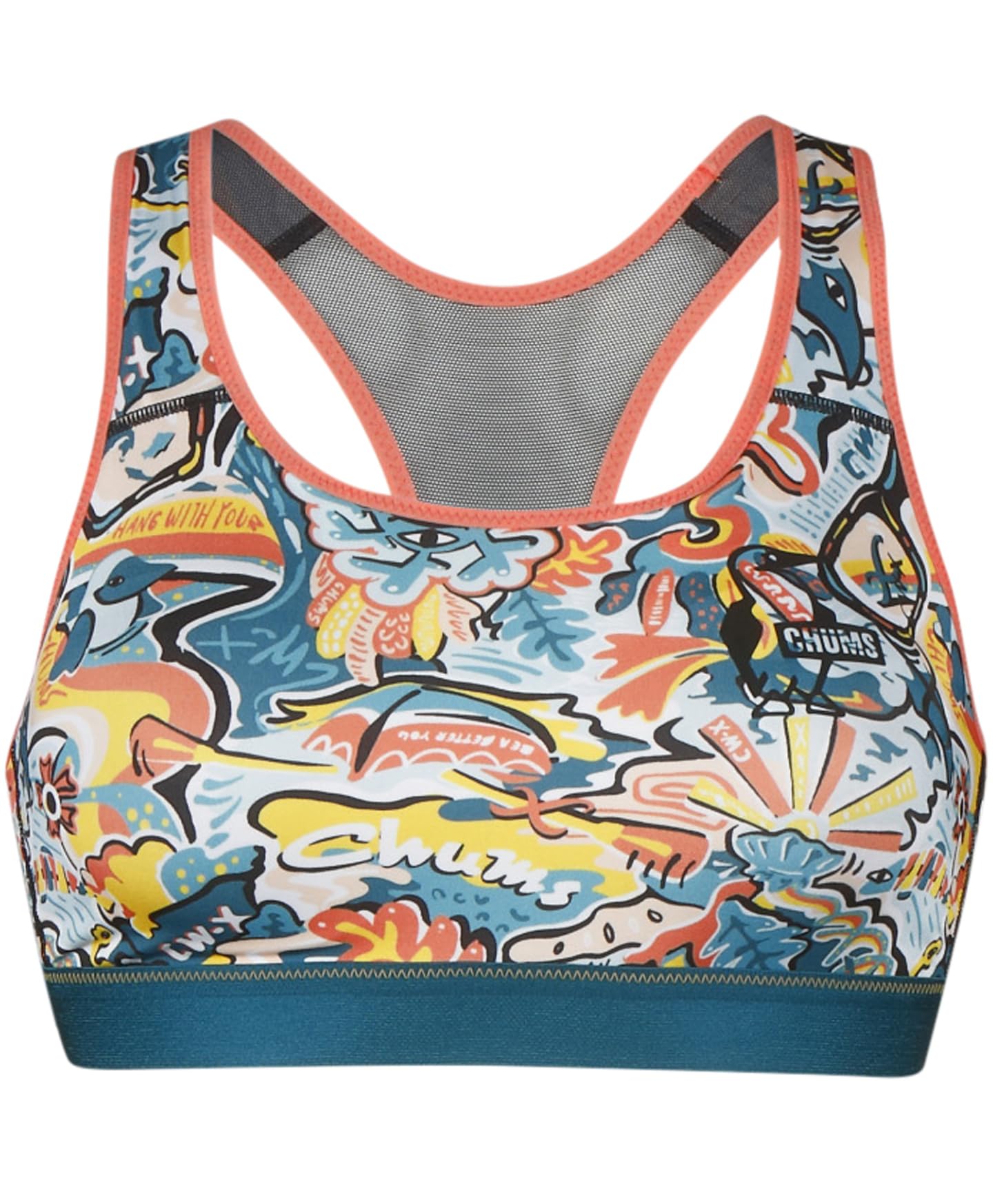 

Спортивный бюстгальтер защищает вашу грудь от тряски во время тренировок, бега трусцой LNY120 TU L [CWX/Wacoal] [Коллаборация с CHUMS] [Защищает спорт] Женский без косточек