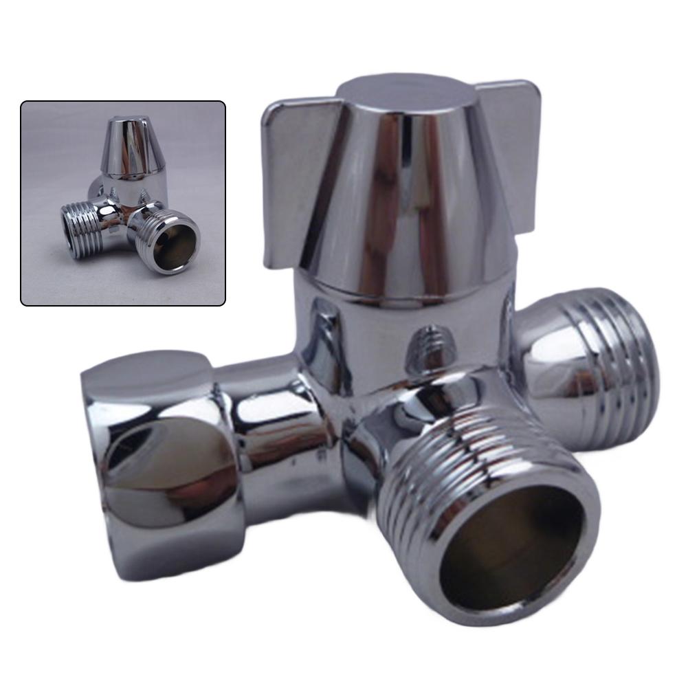 Valve de dérivation de douche à contrôle de débit d'eau Installation sans tracas Construction métallique robuste Compatible avec les pommeaux de douche