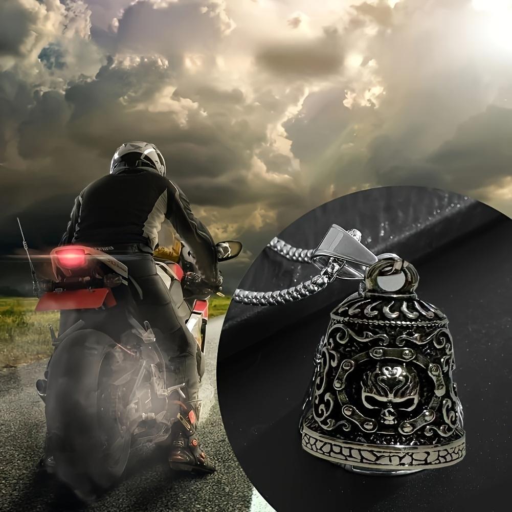 1pc Motorcycle Bell with Skull Design - Fit Metal Keychain for Riders, Lucky Charm Accessory for Motorcycle Enthusiasts & Pet Owners, Rider Lucky