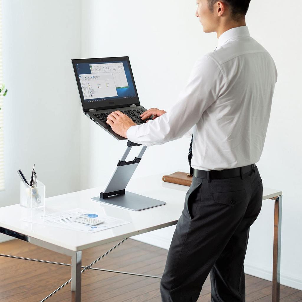 Sanwa Supply Aluminum Laptop Stand CR-39
