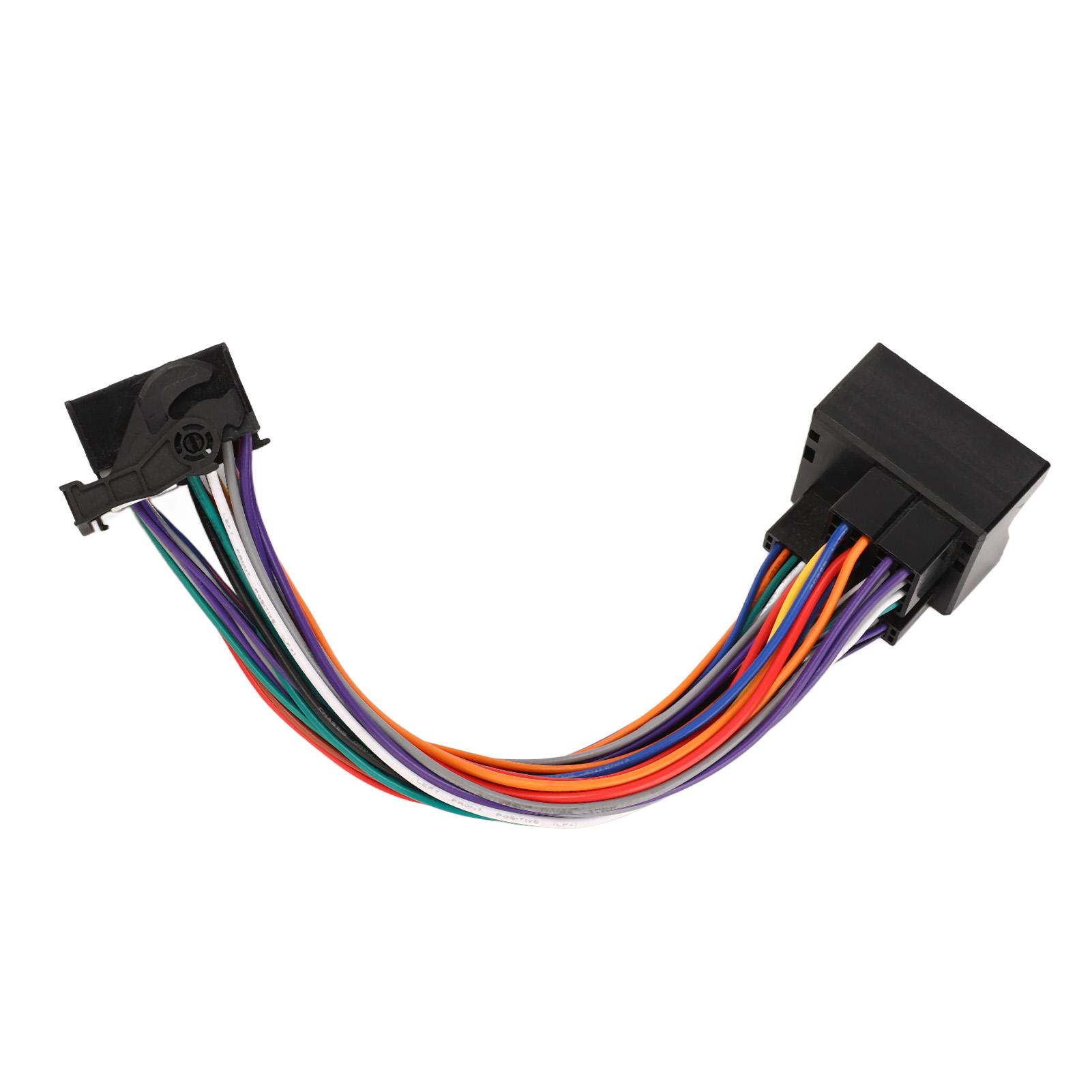 

PQ Extension Adapter Cable 40 Pins Universal Stable Performance Car Radio Wire Harness 23cm/9.06in