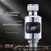 Luxury Anti-Scald Shower Head with Digital Thermometer for Safe Bathing