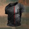 Men's Fashionable Casual 3D Printed Short Sleeved T-shirt for Summer Shirt