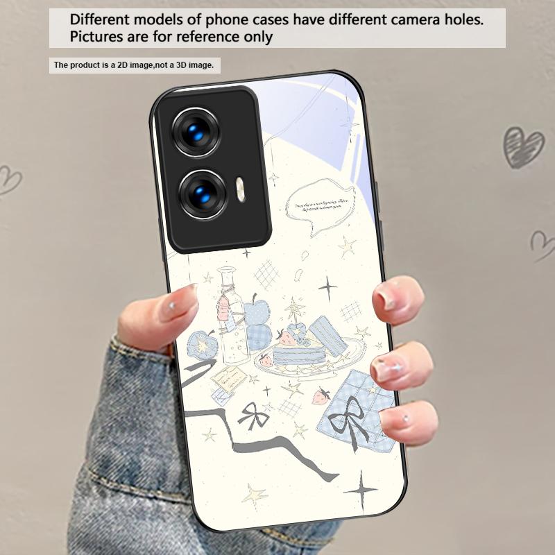 

Fresh and healing breeze For Motorola Moto Edge 20 Lite 30 Pro 40 Neo 50 Ultra G45 G54 G55 G75 G84 G85 GPlay 23 Glass Phone Case Motorola Edge 20 Pro