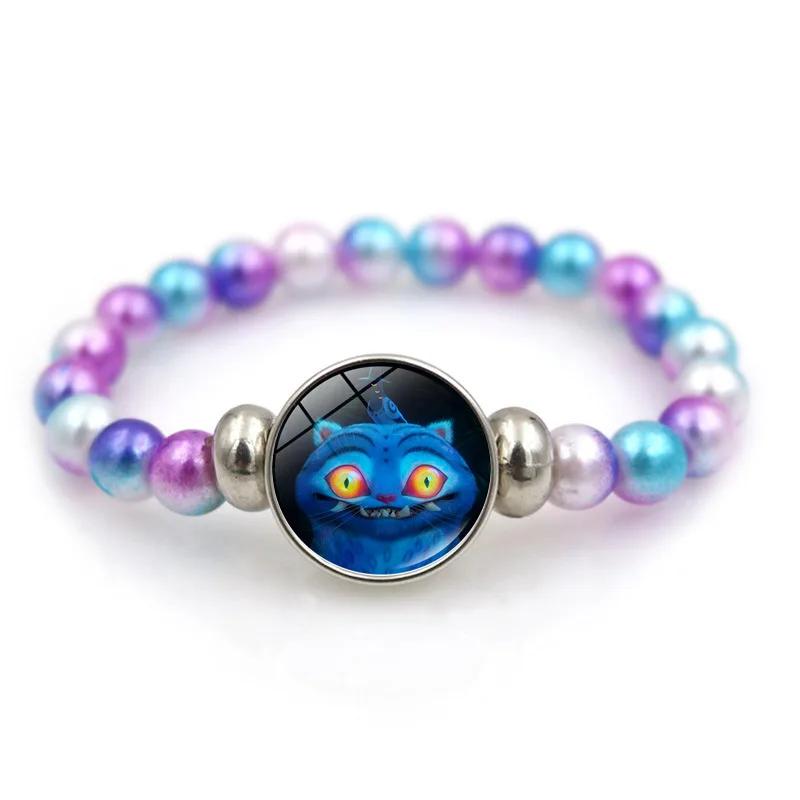Anime Demon Slayer Bracelet Cartoon Adjustable Beaded Jewelry Gift for Christmas Birthday
