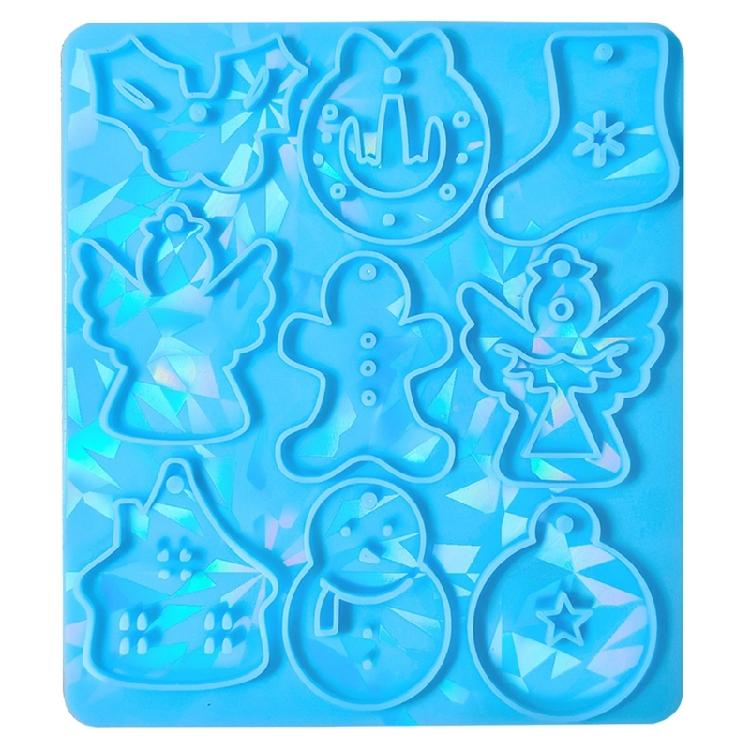 

DIY Glossy Light Shadow Keychain Mold Socks Pendant Mould Resin Epoxy Jewelry синий