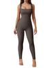 European & American Style Nylon Yoga Fitness Jumpsuit - Women's Sport Training Outfit