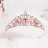 Rhinestone Zinc Zinc Alloy Princess Tiara Bling Bling Children's Crown  Daily Hair Accessories