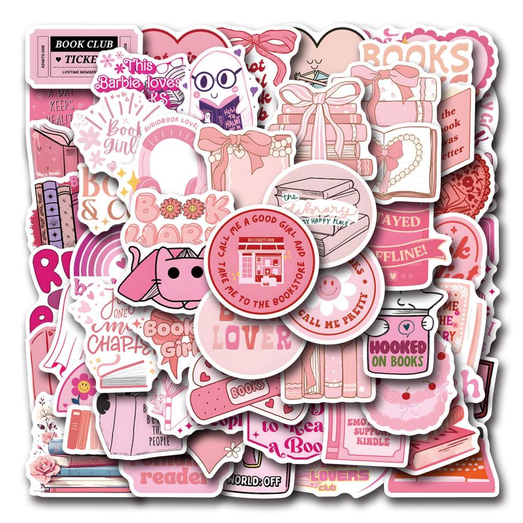60 Folhas Adesivos Rosa Nerd Graffiti para Decoração DIY
