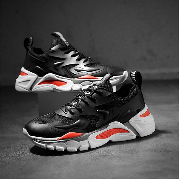 Мужские модные легкие кроссовки — спортивные кроссовки с дышащей сеткой 46 белый — фото 14