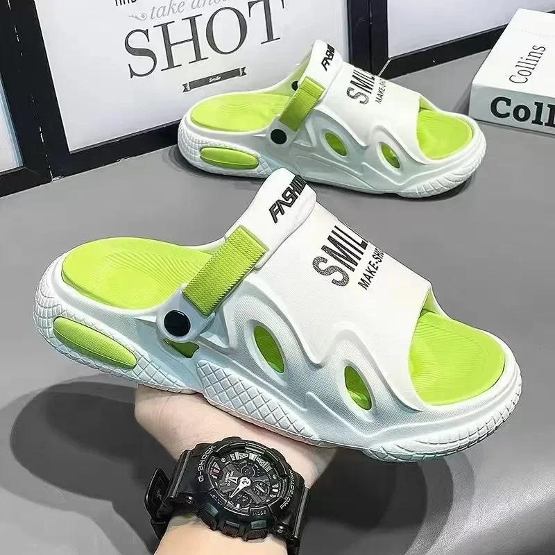 

Тапочки для мужчин Сандалии Обувь с толстой подошвой для мужчин Женские сандалии Для дома и улицы Плоские сандалии EVA Удобные сандалии для мужчин 44-45