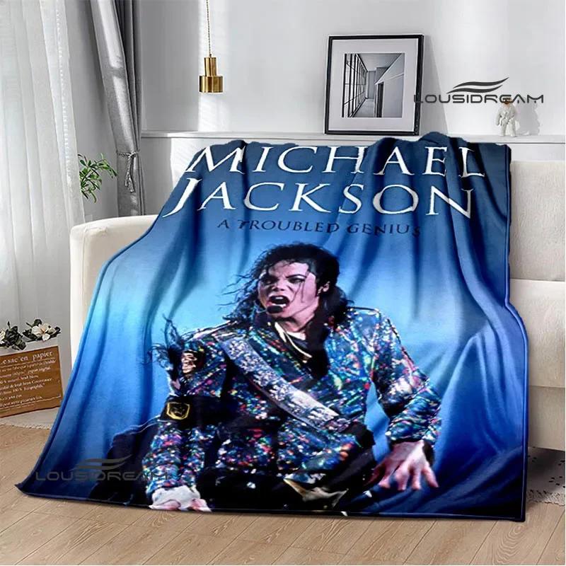 Michael Jackson Retro Druck Decken Picknickdecke Flanelldecke Weiche Gemütliche Decke Reise Decken Bettbezüge Geburtstagsgeschenk