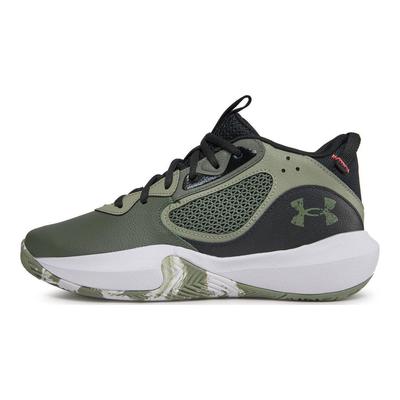 Lockdown 6 Spitze Schnürung Stoßdämpfend Langlebig Stützend Mittelhohe Basketballschuhe Unisex Sneaker Grün 3025616-300