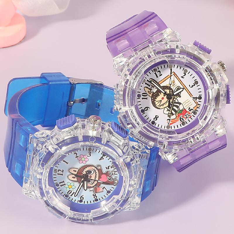 Children's Watch Cartoon Luminous Electronic Watch Cute Girl Watch Elementary School Student Digital Hand Quartz Watch