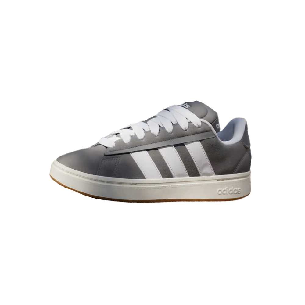 Adidas Grand Court Alpha Grey White Gum Men Sneakers Grey-Four Cloud-White Off-White JR0542
