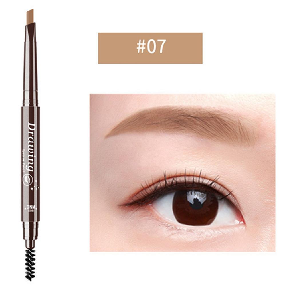 -Headed Hard Brow Pen And Sweat-proof Automatic Rotating Brow Pen