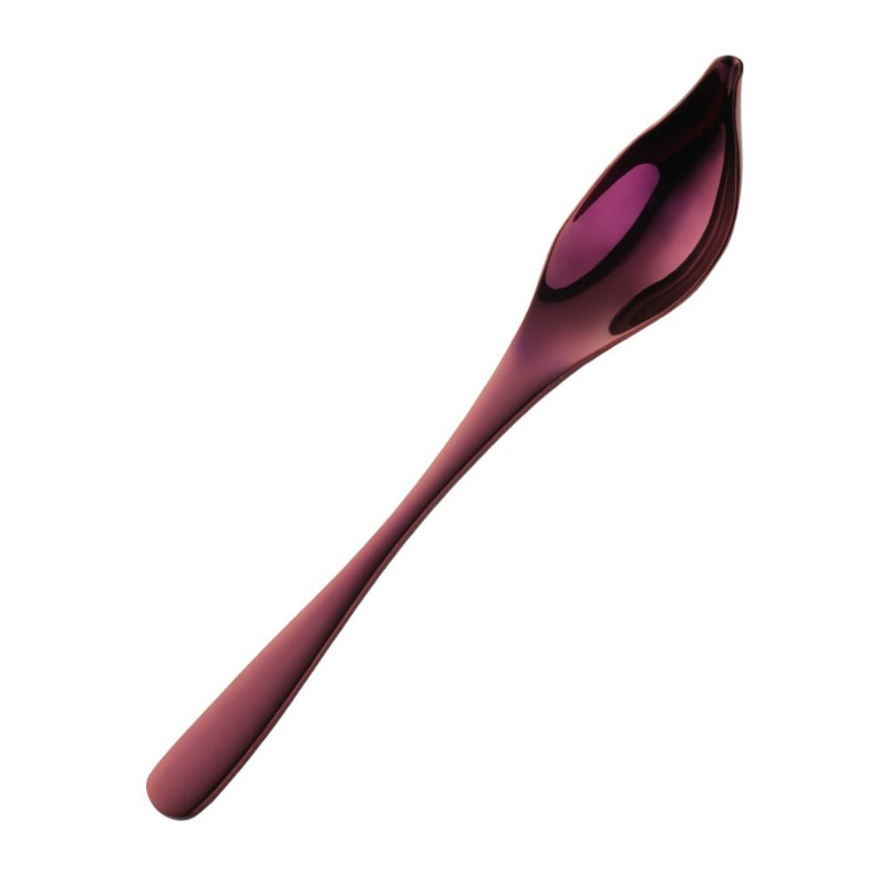 DIY Stainless Steel Saucier Spoon Baking Tool Honey Sauce Metal Spoons Tapered Spout Colorful Decorating Spoon