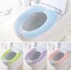 Pure Color Can Be Cut And Pasted Toilet Cushion, Warm Velvet Toilet Seat Cover, Toilet Seat Cushion Can Be Washed Repeatedly