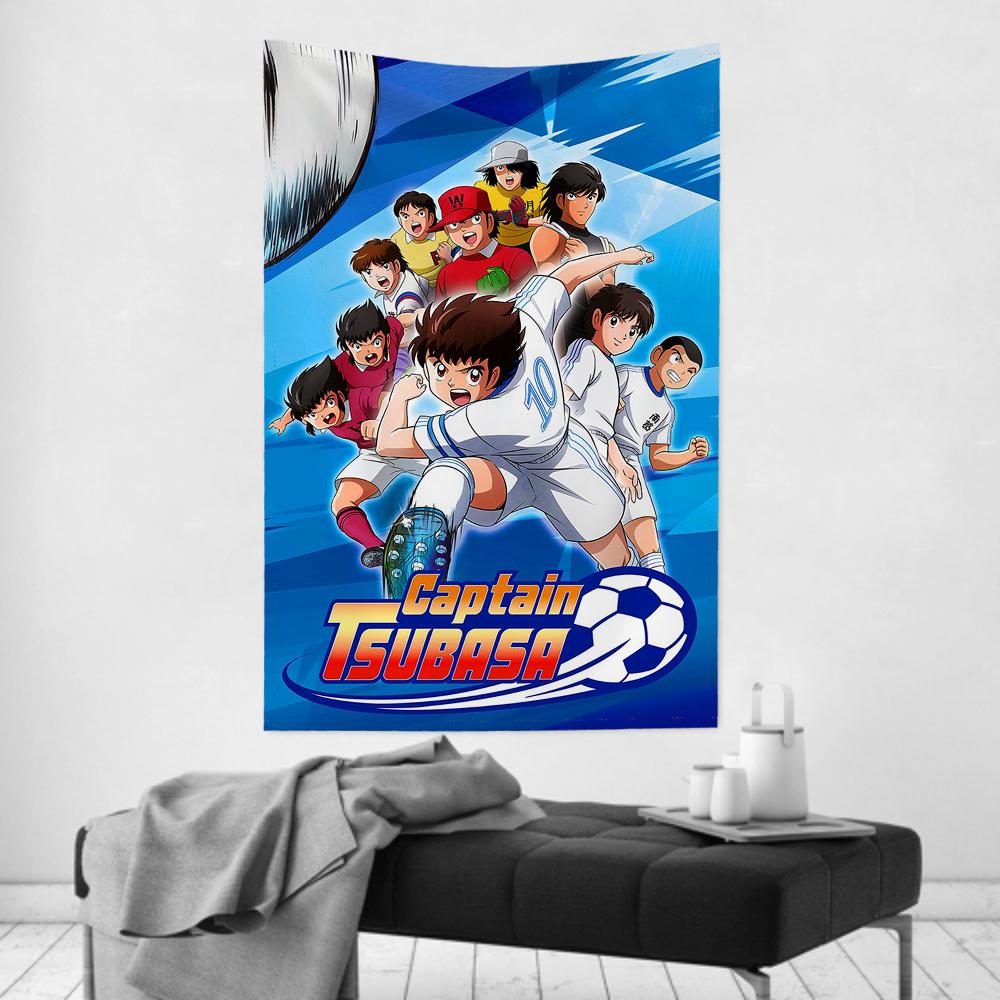 2025 I PC C-Captain T-Tsubasa Tapestry Room Decor Wall Cloth Party Hanging Background Room Decor Baby Room
