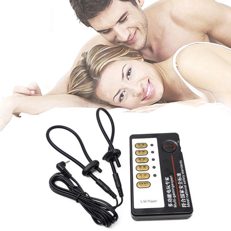 1Sada Electro Shock Penis Stimulator Ring Elektrický nastavitelný pojistný kroužek Sexuální hračka