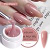 UV/LED Gel na prodlužování nehtů Křišťálový fototerapeutický gel Modelovací Rychle vytvrzující Pevný gel DIY Salon Nástroj pro nail art