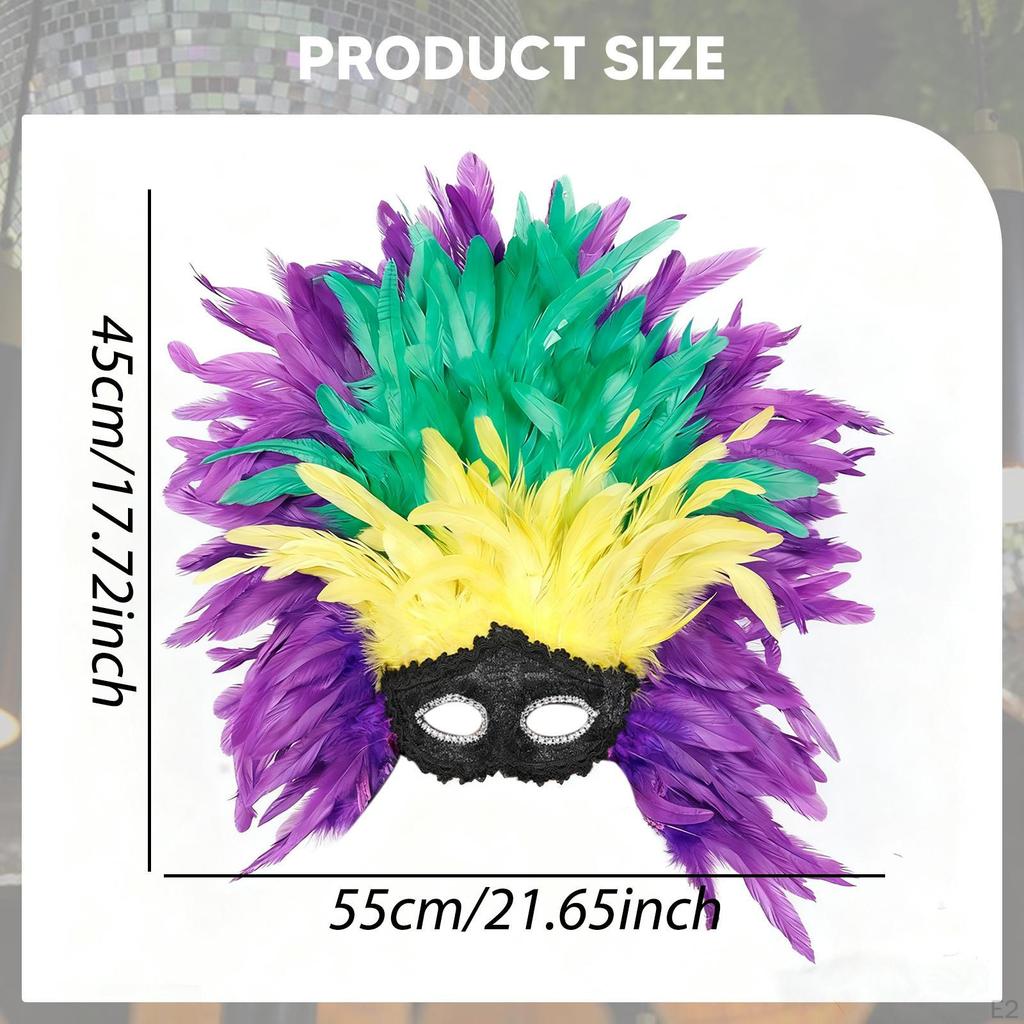 Feather Headdress Cosplay Headband Headwear Photo Props Fancy Dress Masquerade for Thanksgiving