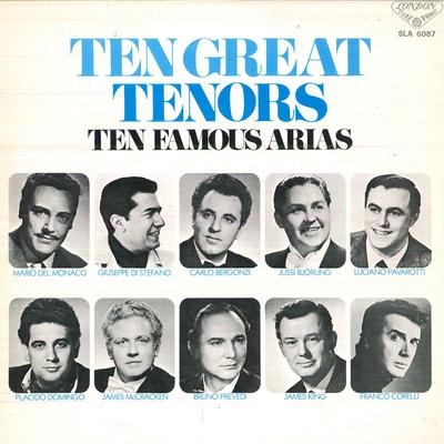 LP Record MARIO DEL MONACO/GIUSEPPE DE STEFAN - Ten Great Tenors/Ten Famous Arias SLA6087 KING 1976 Japan Obi Classical Used