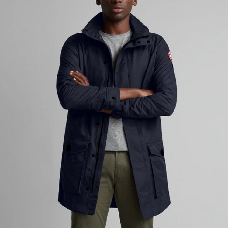 Canada Goose Trench Coat Men's Dark Blue 2409M-67
