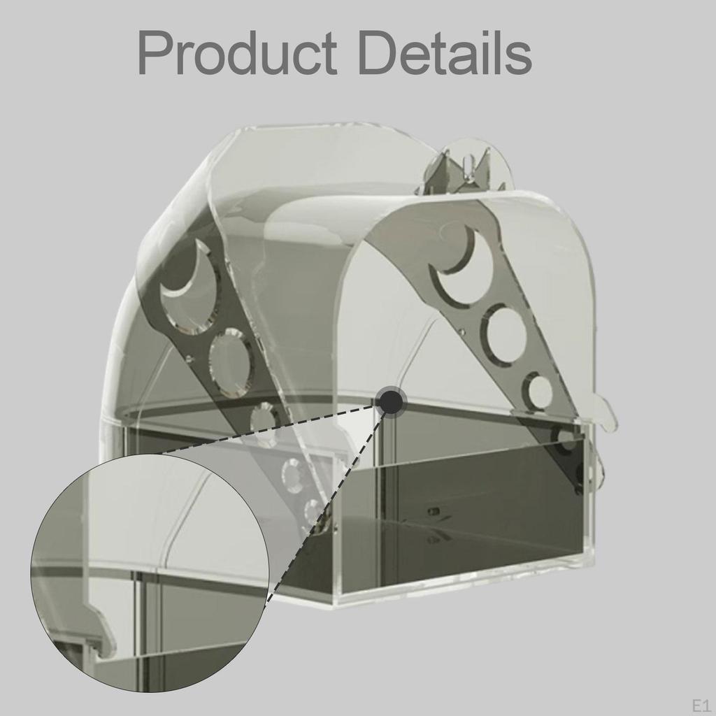 Bird Bath Box Bathtub Easy To Install Multifunction Parrot Bathing Tub for Small Birds