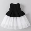 Sofort verfügbar Hochwertiges Schwarzes Netzkleid für Mädchen - Stilvolles 2026 Design