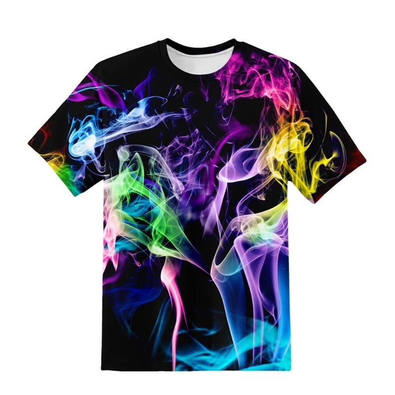 T-Shirts for Children 3D Print Flame Lightning Casual Boys Girls Tops Summer Crew Neck Short Sleeves 2025 Children's Clothing