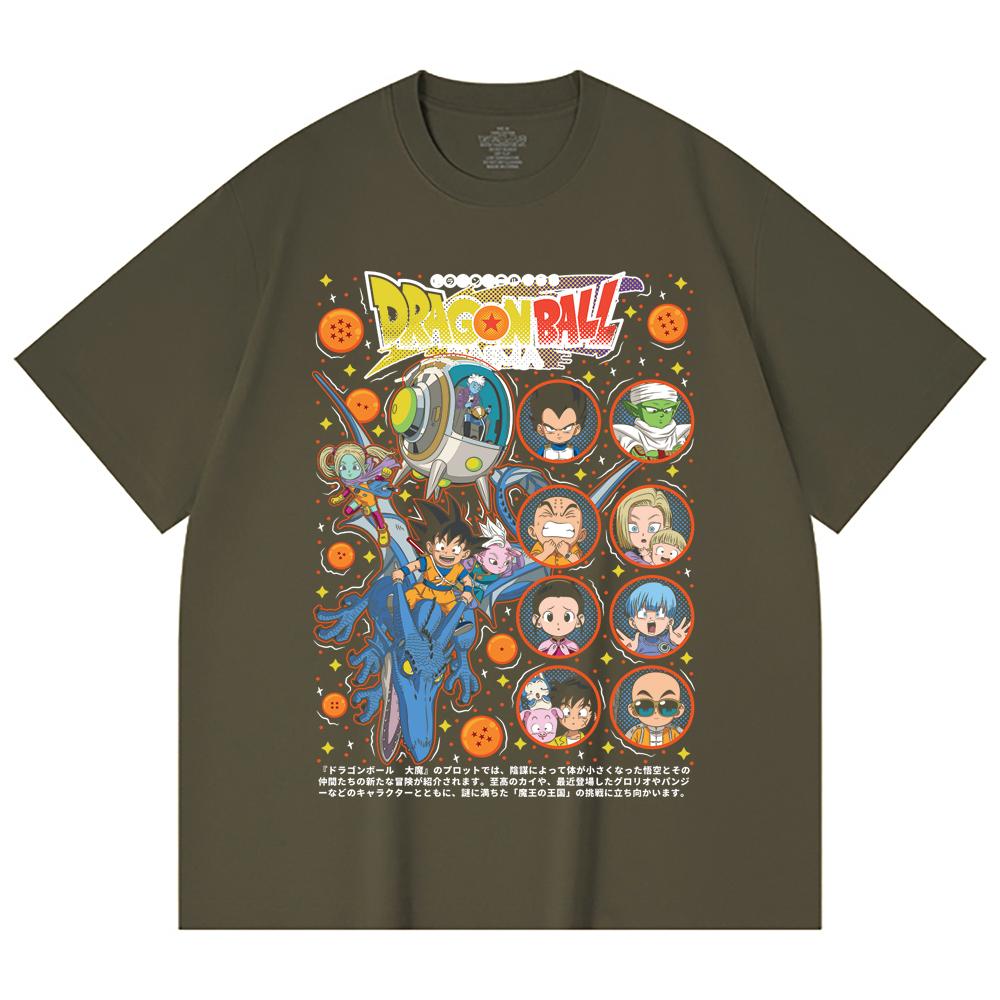 230 Gsm 100% Cotton Dragon Ball V31 Daima Print Unisex Heavy Cotton T Shirt