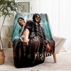 Custom Name Daryl and Rick Theme Printed Blanket - Perfect for Couch, Bed, Travel & Outdoor Use | Machine Washable, Cozy & Durable.