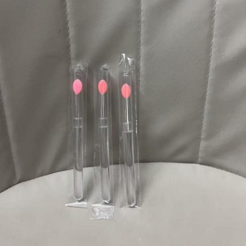 1/3PCS Multifunctional silicone lip brush portable cover dustproof lipstick lipstick brush eye shadow brush