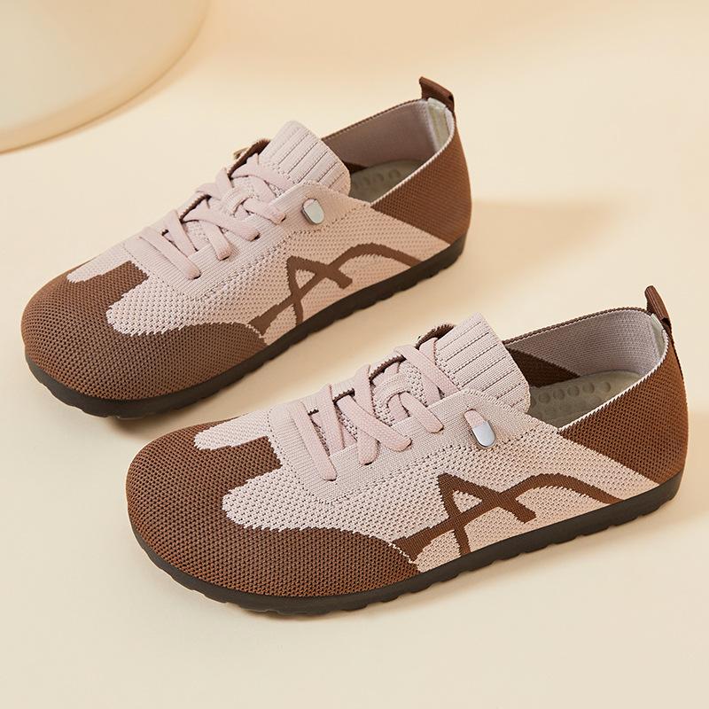 Shoes women's summer new retro German training shoes breathable casual shoes color matching lace-up versatile women's sports shoes