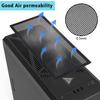 360mm X 120mm PC Case Dust Mesh Filter [2 Pack], Magnetic Frame Computer Fan Dust Mesh PC Cooler Filter Dustproof PVC Cover Grills - Black